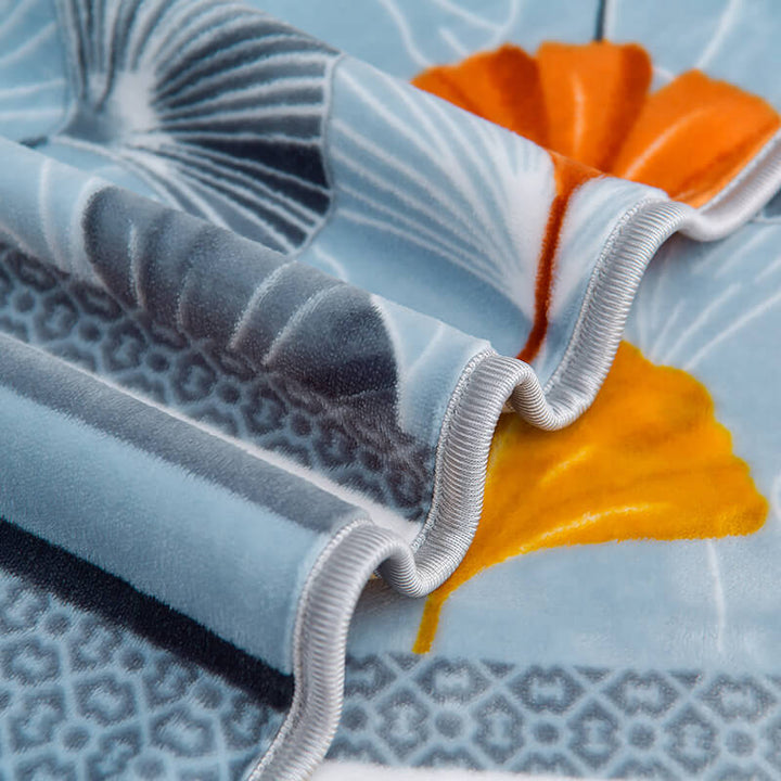 Detail of the smooth milk velvet fabric and intricate floral pattern on a comfortable bedding sheet set.