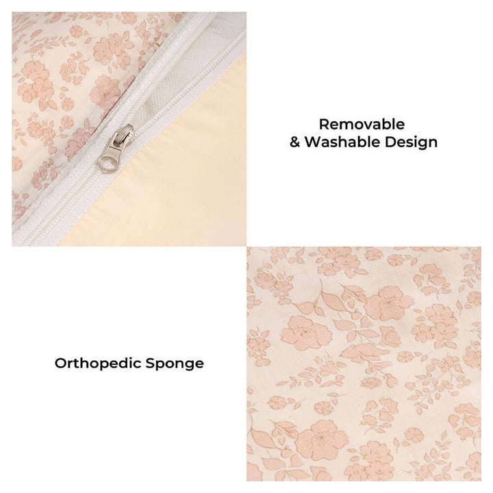 Washable floral dog bed, perfect for pet supplies and furniture