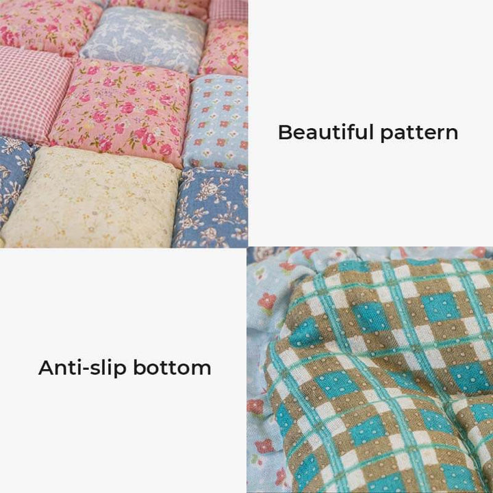 Elegant floral pure cotton furniture cover, designed for pet protection and stylish home decor.