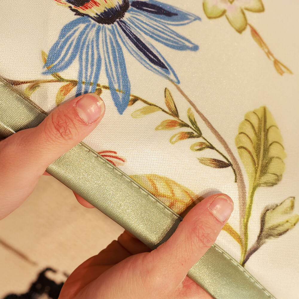 Elegant floral couch cover with advanced cooling fabric, non-slip grip, home decor