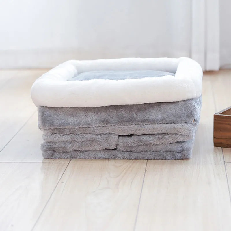 Cat accessory: S-size foldable pet bed & cozy cave, designed for feline comfort, with an attached cat toy