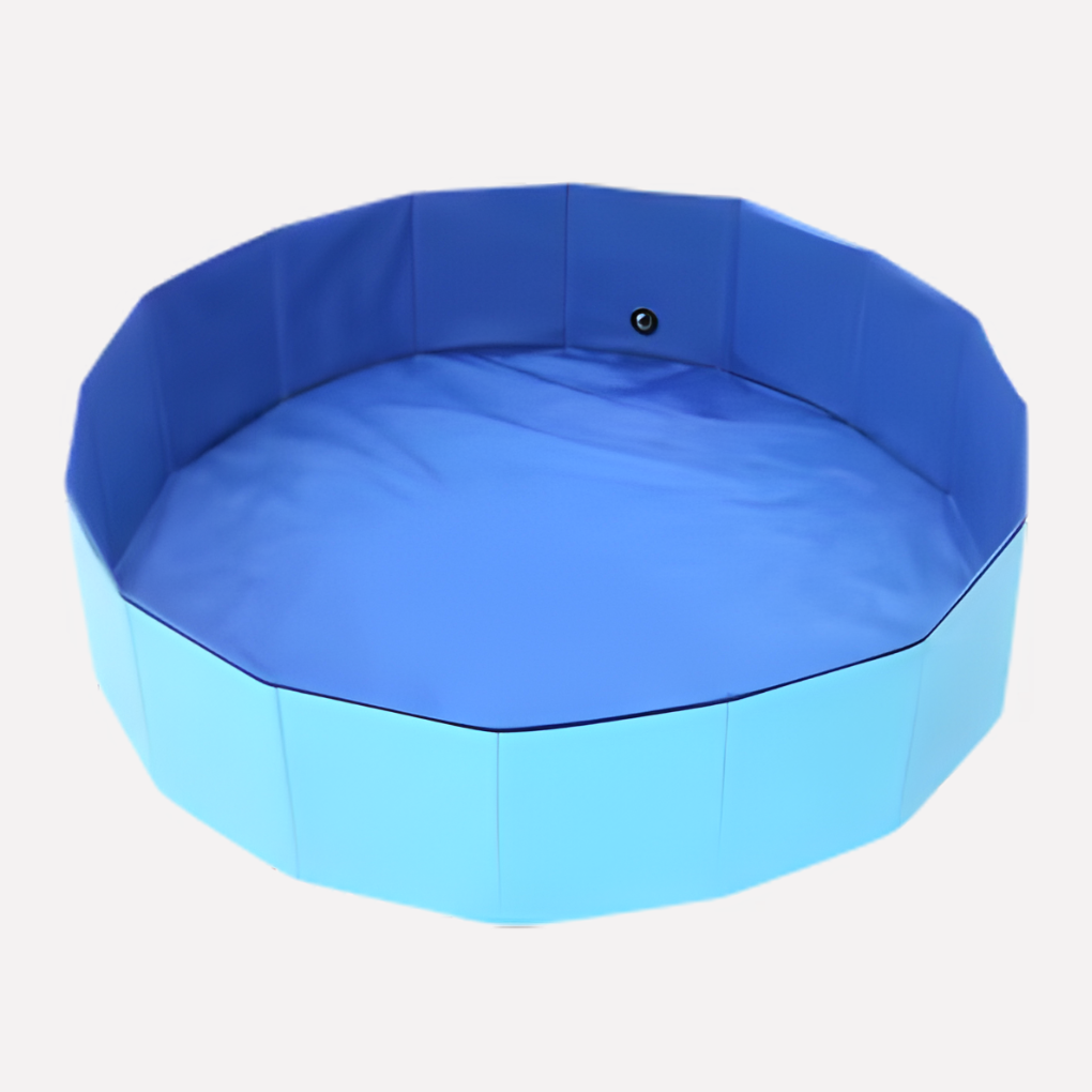 Foldable dog pool, portable anti-slip pet bath, durable outdoor pet water toy for summer fun
