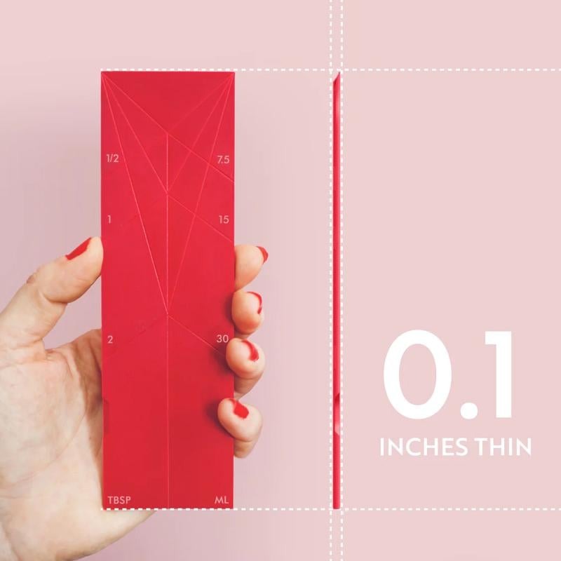 Magnetic & foldable measuring spoons, a space-saving kitchen tool for accurate cooking measurements.