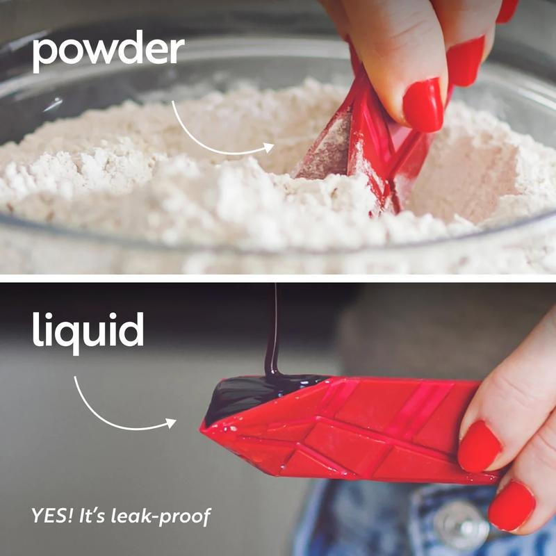 Compact foldable measuring spoons for baking & cooking, maximizing kitchen efficiency & storage.