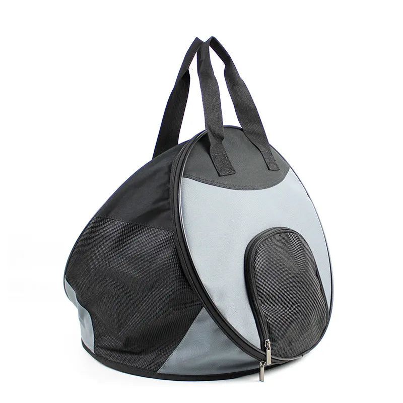 Pet carrier for small dogs & cats, car-friendly, foldable design, pet supplies.