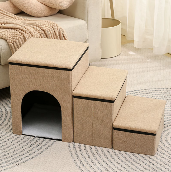 Durable pet ramp and stairs combo, great for senior dogs and cats, promoting pet safety and independent movement