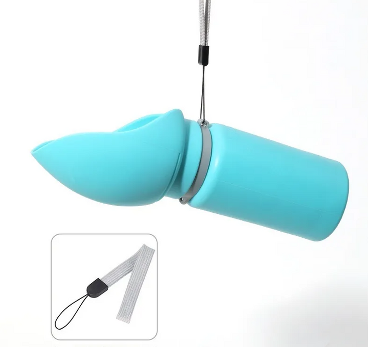 Outdoor pet gear: foldable water bottle with bowl for dog hydration on the go