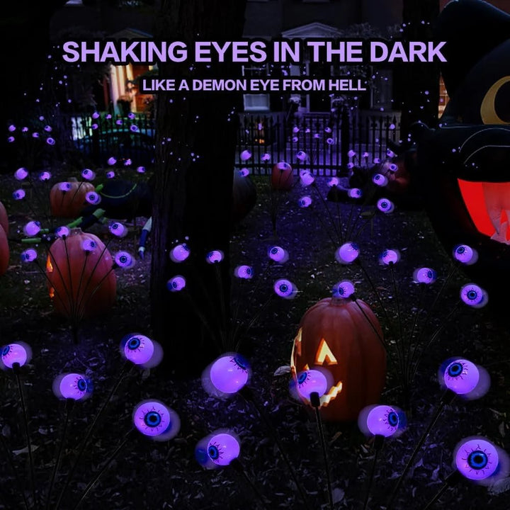 Gift idea: 4-pack solar eyeball lights, unique and fun for Halloween enthusiasts