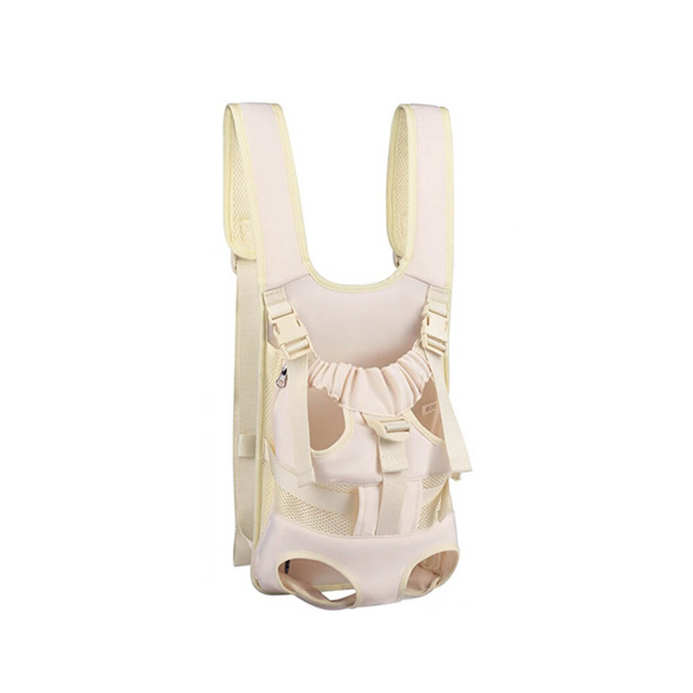 Stylish pet essentials: front-hugging dog carrier in blue, offering comfort and security for your canine.