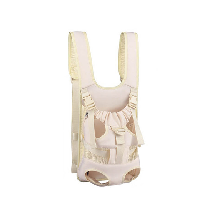 Stylish pet essentials: front-hugging dog carrier in blue, offering comfort and security for your canine.