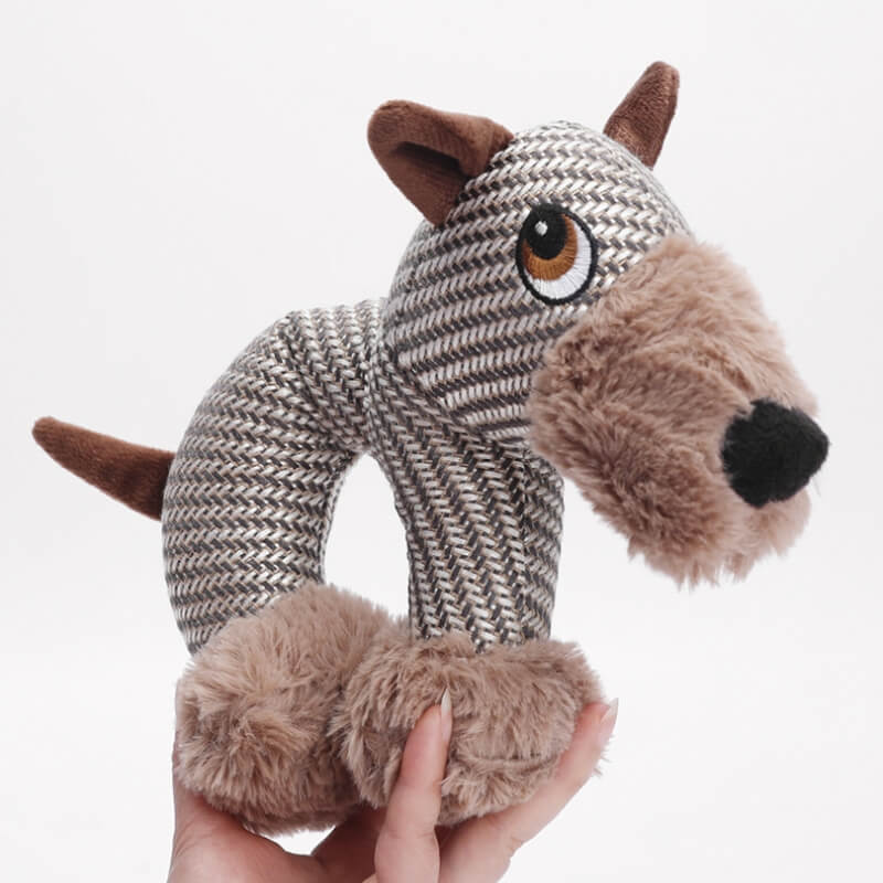 Unisex animal plush dog toy, a squeaky accessory for playful pups