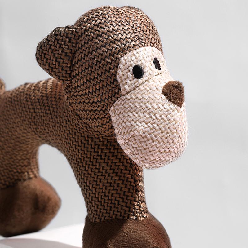 Durable squeaky animal dog toy for puppies and adult dogs, interactive fun