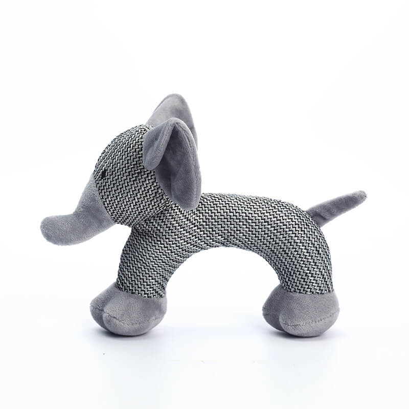 Pet supplies: Funny squeaky animal plush dog toy, durable interactive chew