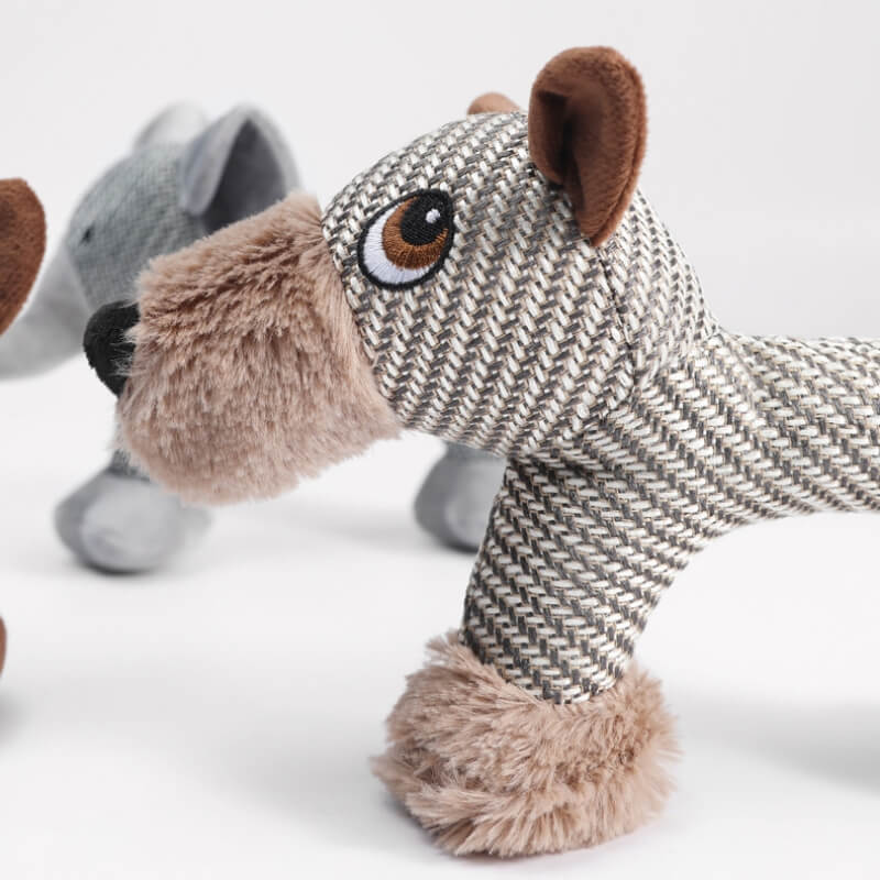 Engaging squeaky animal dog toy, soft plush for hours of pet entertainment