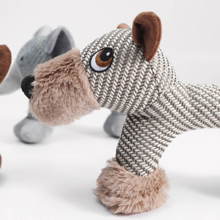 Engaging squeaky animal dog toy, soft plush for hours of pet entertainment