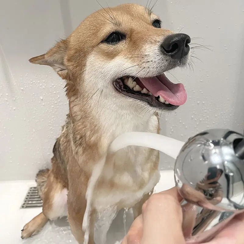 Durable pet grooming shower head, perfect for soothing dog and cat washing routines