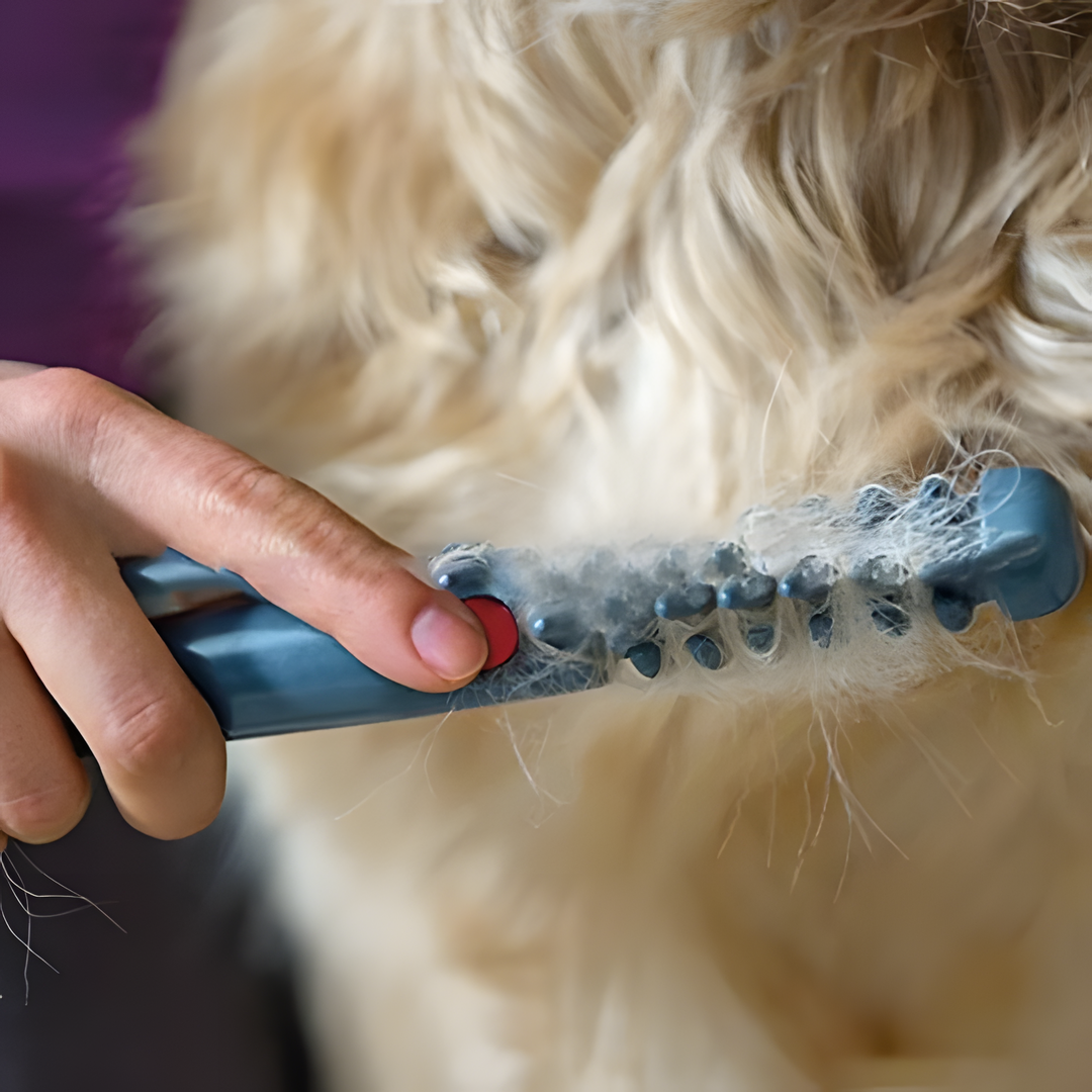 Efficient pet detangler fur trimmer for dogs & cats, removing mats & tangles. Professional grooming results at home.