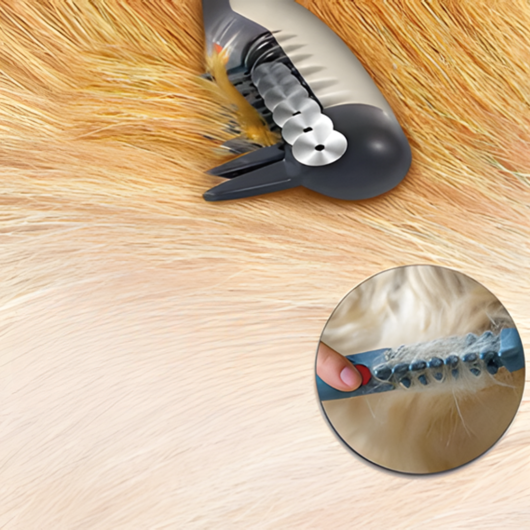Versatile pet groomer & fur trimmer for all cats & dogs. Perfect for daily coat care, detangling & shedding control.