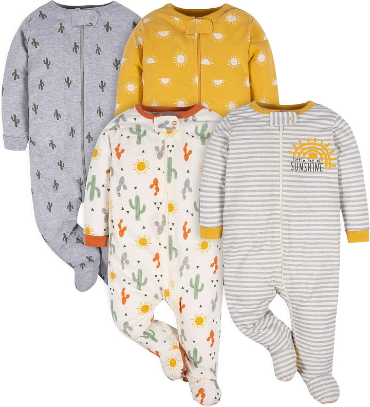 Comfortable Gerber baby sleepsuit for boys, ideal for newborns and toddlers.