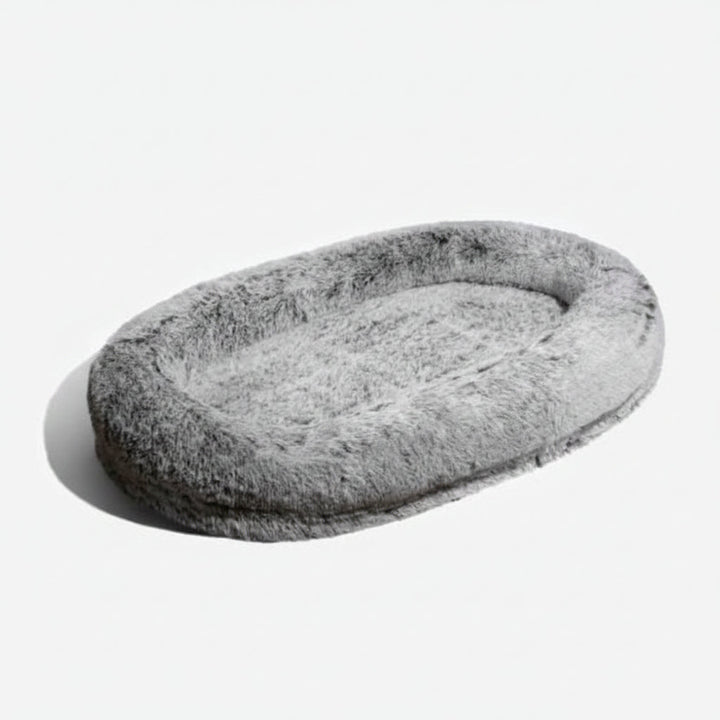 Oversized unisex anti-anxiety pet bed, a giant human lounge for supreme comfort & relaxation.