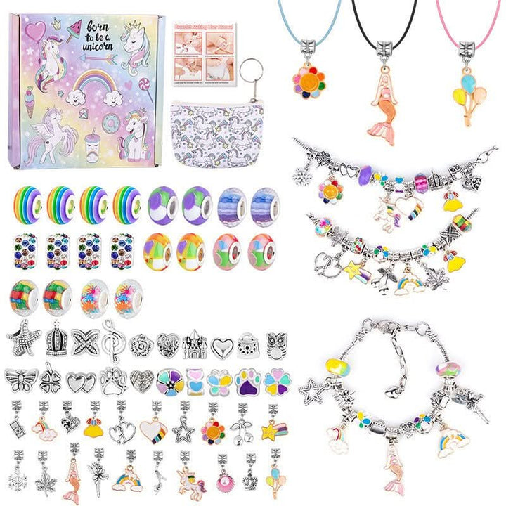 Creative kids' activity: design sparkling charm bracelets with this DIY jewelry making kit.