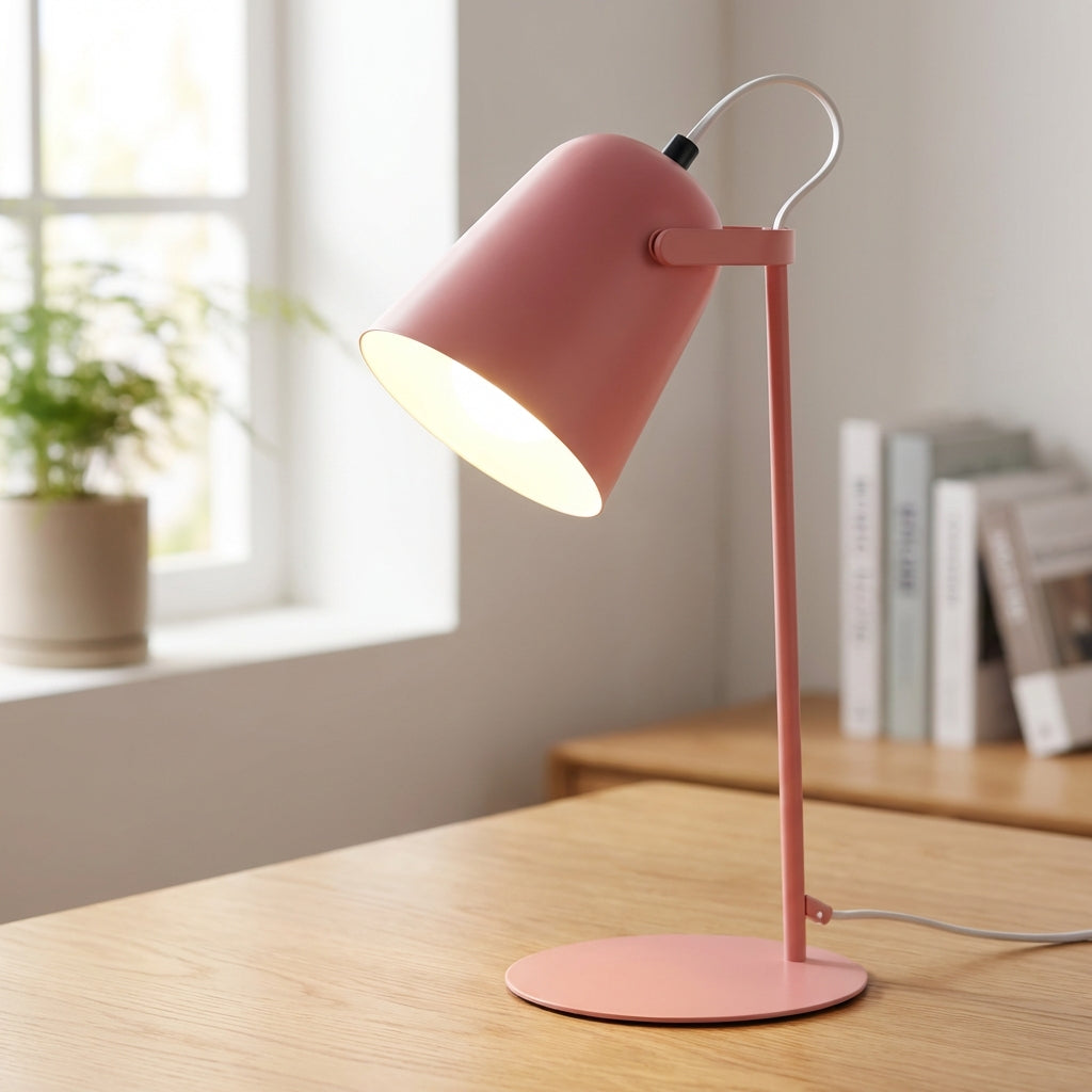 Glintor adjustable LED desk lamp for focused task lighting & reading. Modern metal design for office & home.