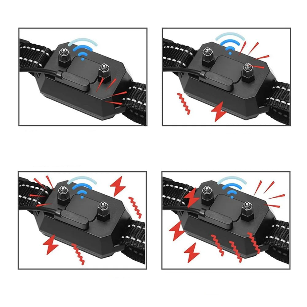 Rechargeable GPS Pet Fence training collar, waterproof and electronic for dog obedience.