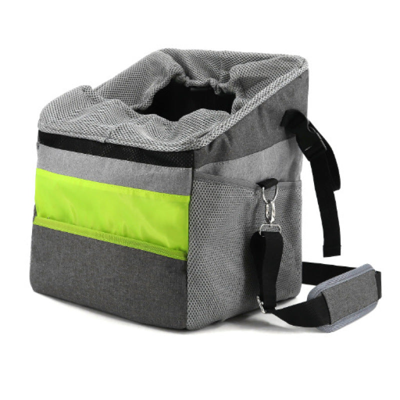 Sturdy pet carrier car accessory for secure pet travel; unisex design