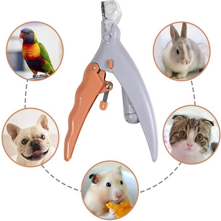 Unisex pet nail clippers in gray, essential dog & cat grooming tool for pet care