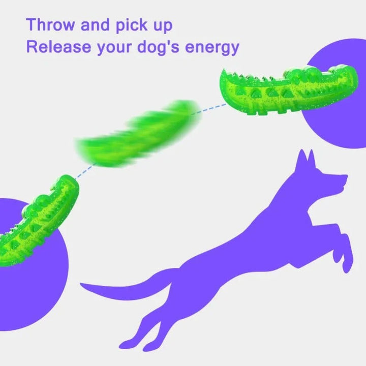 Green crocodile slow feeder chew toy, engaging pet supplies for dogs
