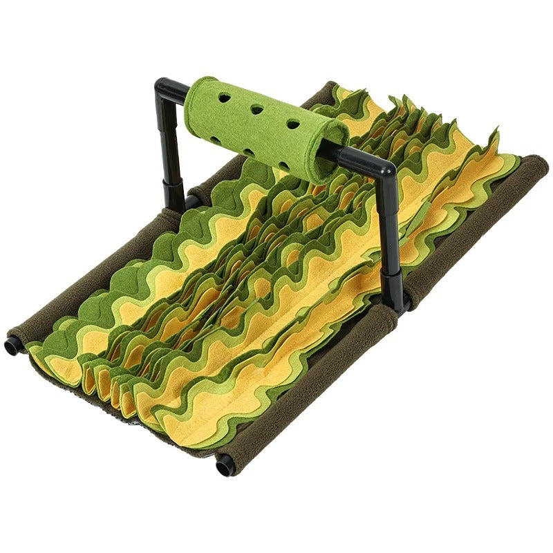 Snuffle mat for dogs, a sturdy slow feeder bowl and foraging toy promoting pet digestive health