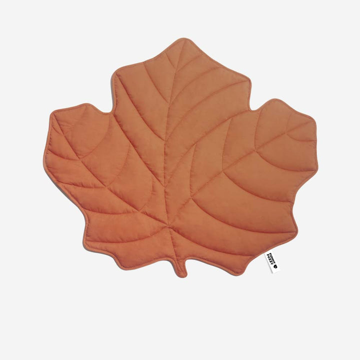 Green leaf pet blanket, a comfortable dog mat and appealing piece of home decor.