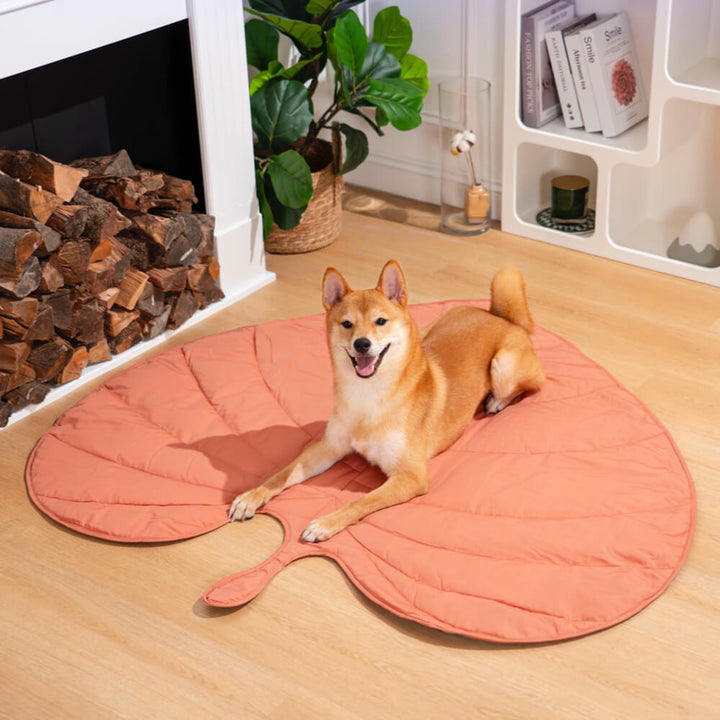 Large leaf pet blanket, keeps your furniture clean, comfortable for pets.