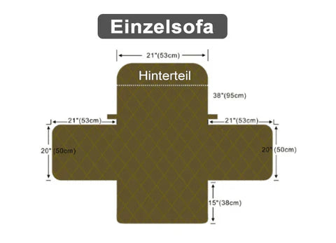 Different sizes of sofa slipcovers displayed, versatile furniture protection for pets