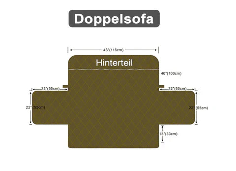 Instructions for installing a sofa protective slipcover, easy furniture protector setup