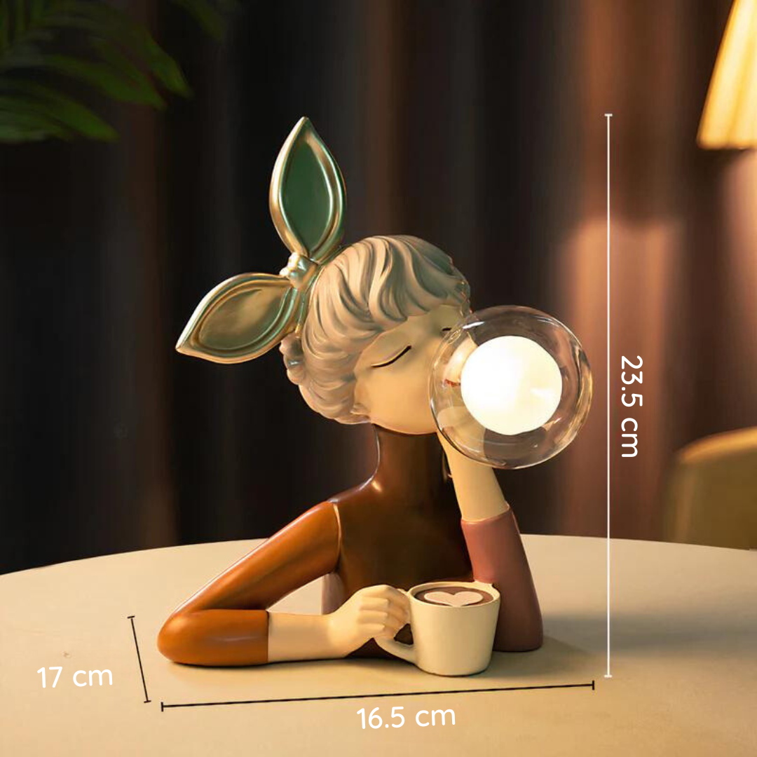 Unique design CraftGlow table lamp, handmade for accent lighting, perfect for stylish home decor.