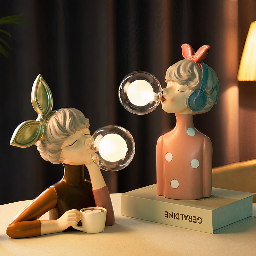 Modern handmade table lamp by CraftGlow, enhances home decor with its unique design & warm glow.
