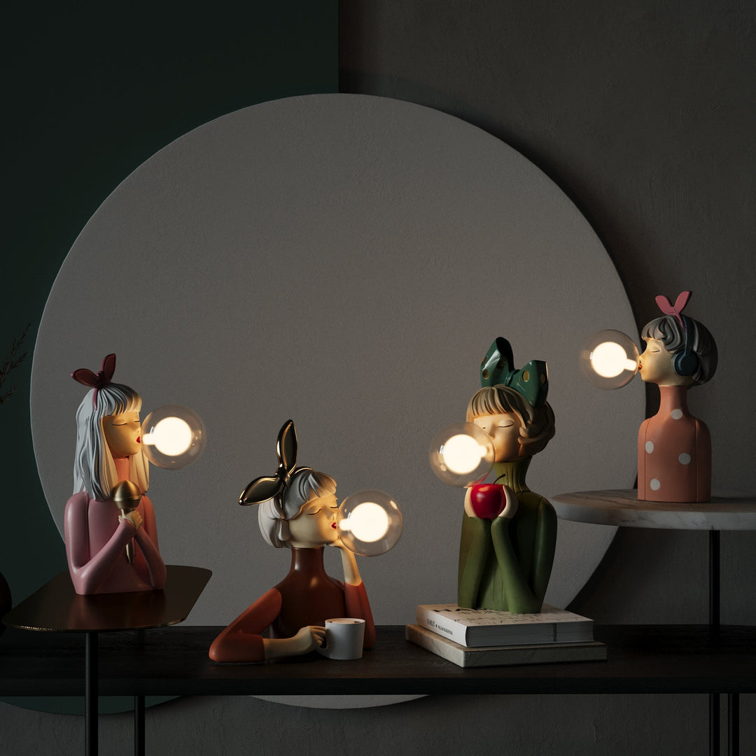 Stylish CraftGlow accent lamp, handcrafted, perfect for adding cozy ambiance to your living space.