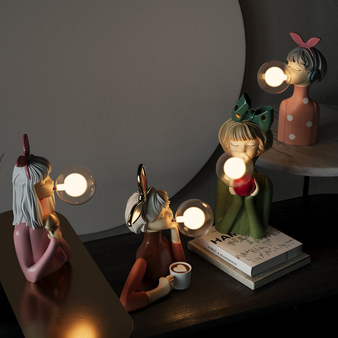 Artisan handmade table lamp, CraftGlow collection, a unique decorative light for modern homes.