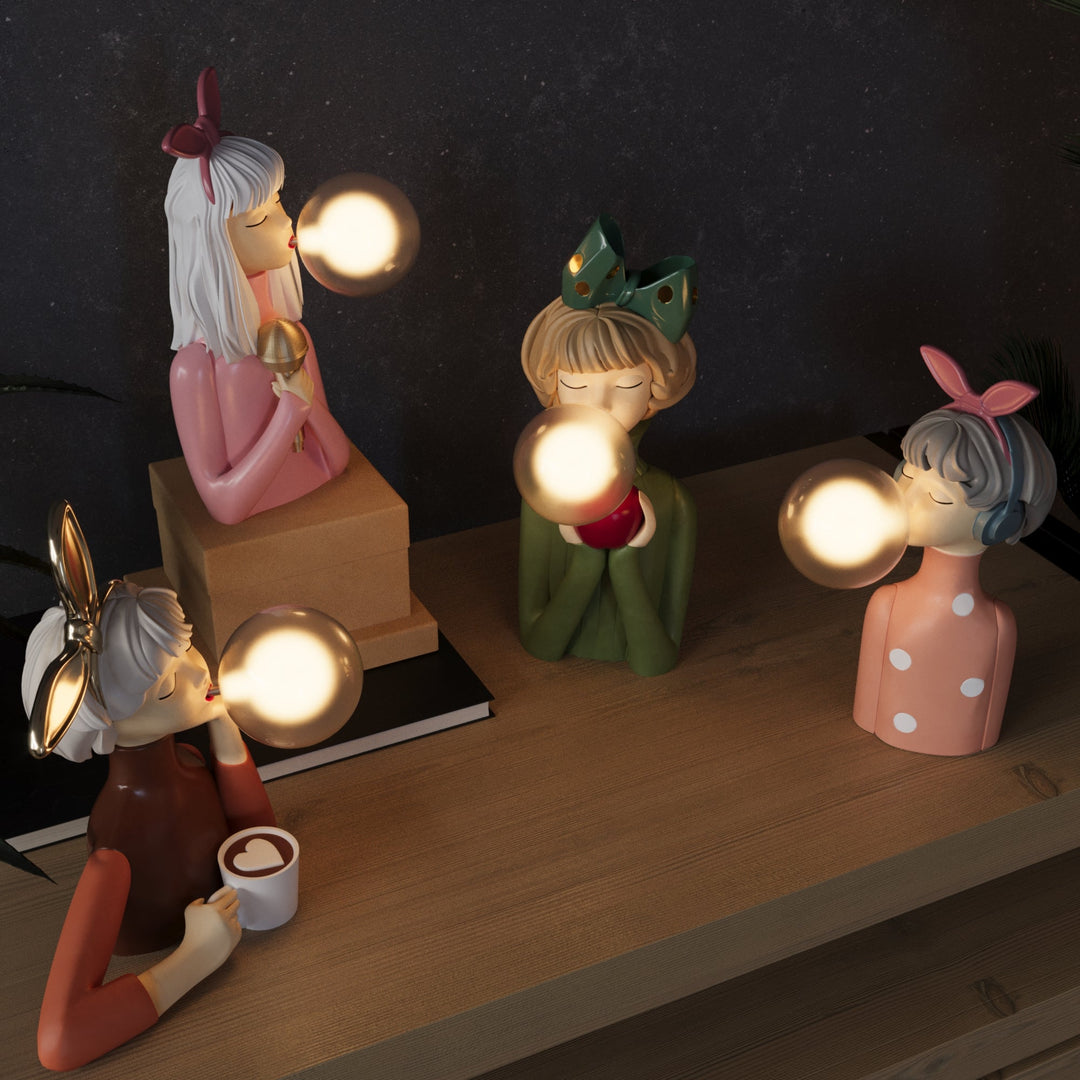 CraftGlow handmade table lamp, a sophisticated accent light for contemporary home decor.