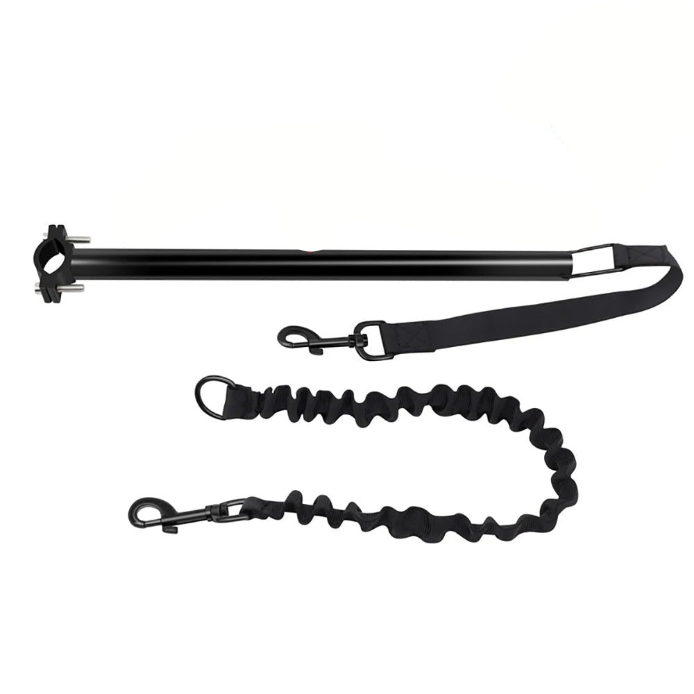 Hands-free bicycle dog leash with shock absorption for safe cycling with medium to large dogs