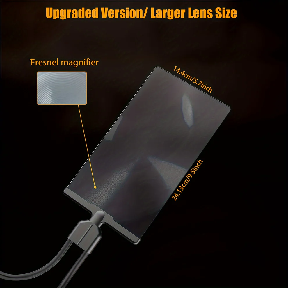 Low vision reading aid: Hands-free magnifier with flexible neck, ideal for seniors and hobbyists needing vision help.