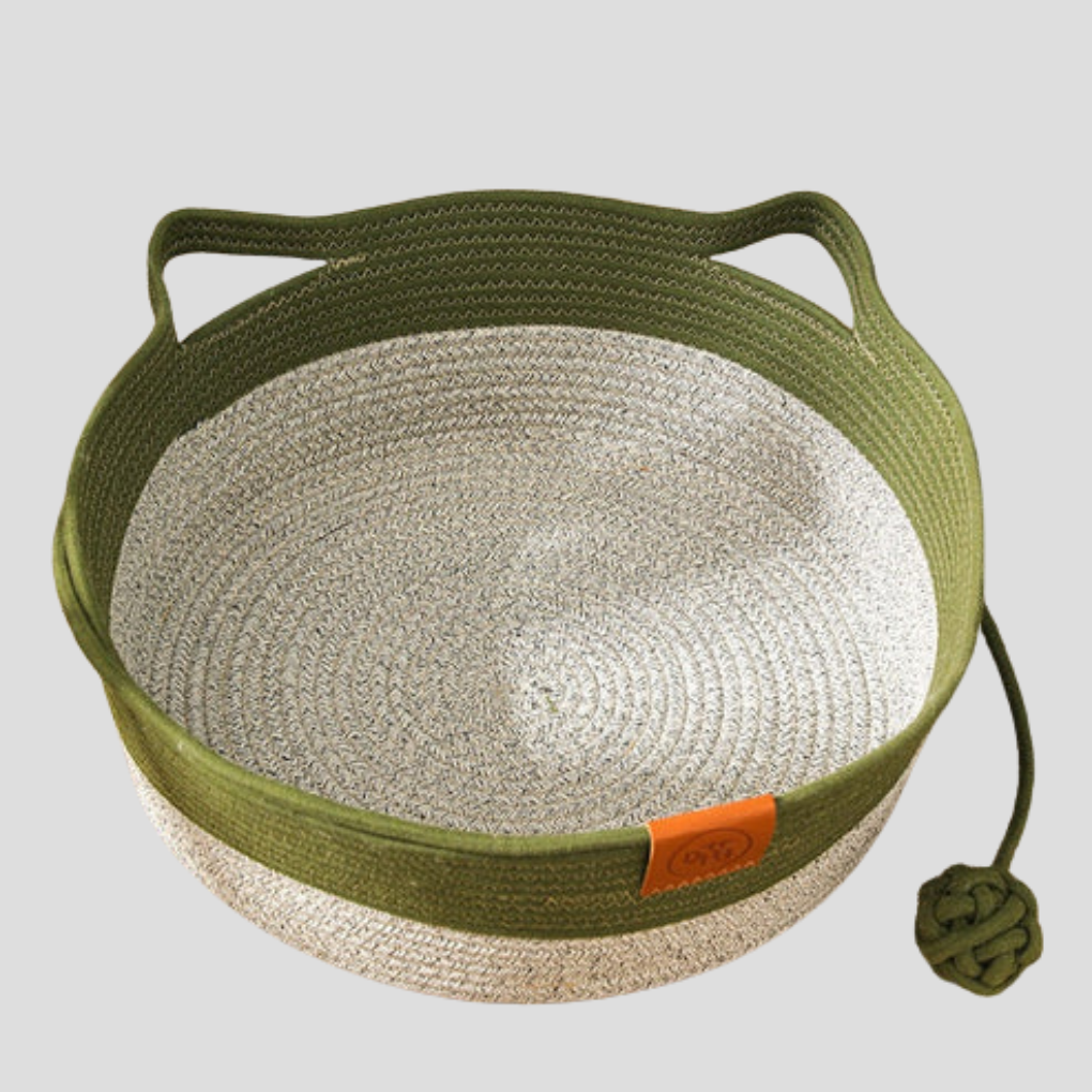 NewArrival cat bed: durable handwoven cotton rope for cats to lounge and relax.