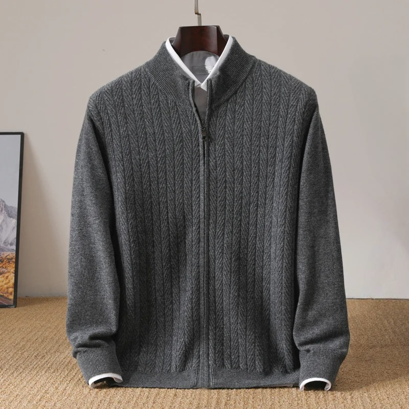 Long sleeve men's ultra-soft pullover sweater, a comfortable and warm winter essential.