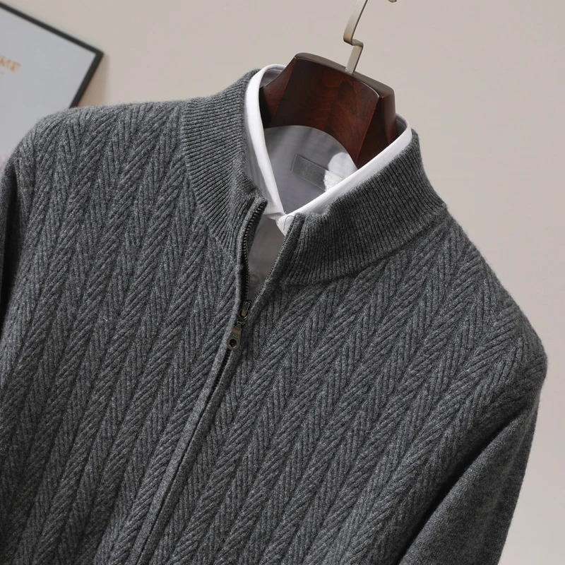Men's warm winter pullover sweater, featuring a comfortable crewneck and soft fabric.