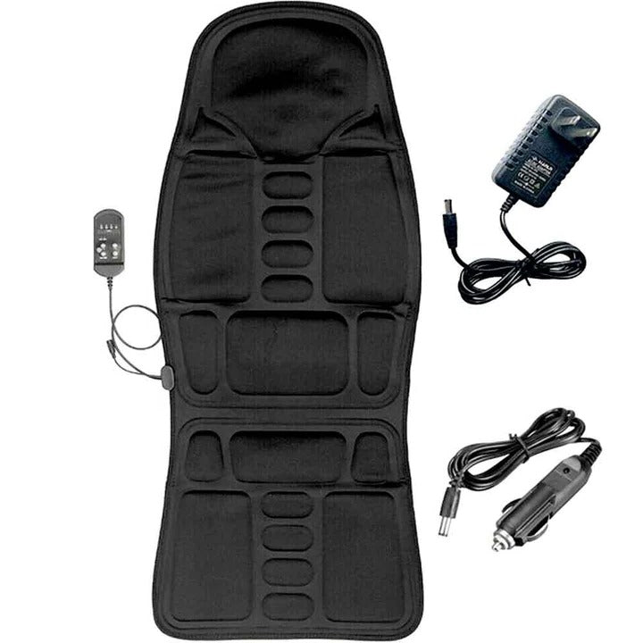 8-mode heated massage chair pad, providing targeted back & neck relief. Advanced stress relief & relaxation technology.