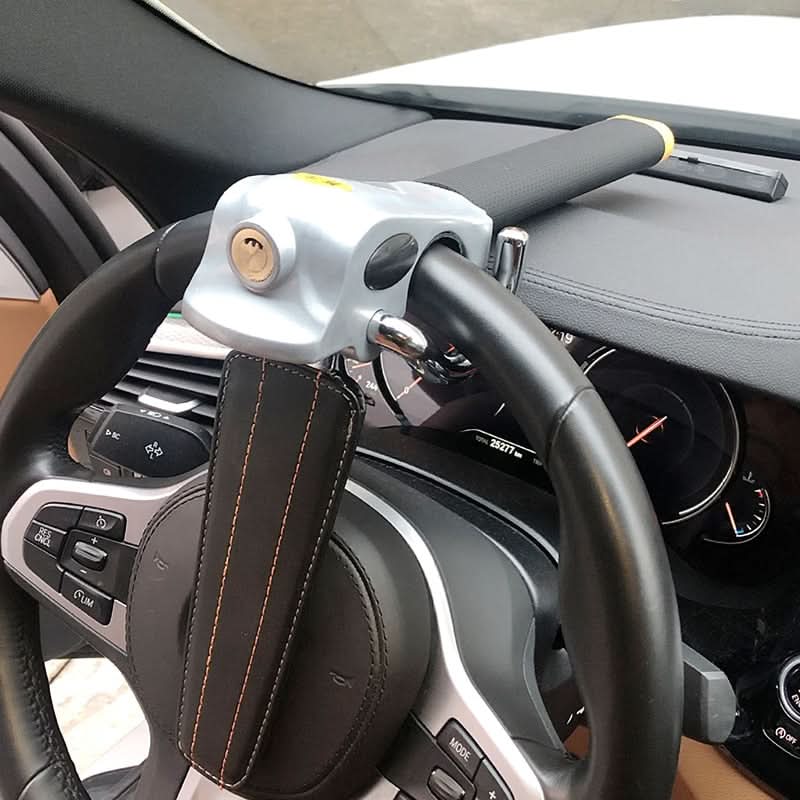 Heavy-duty anti-theft car steering wheel lock for robust vehicle protection & auto security.