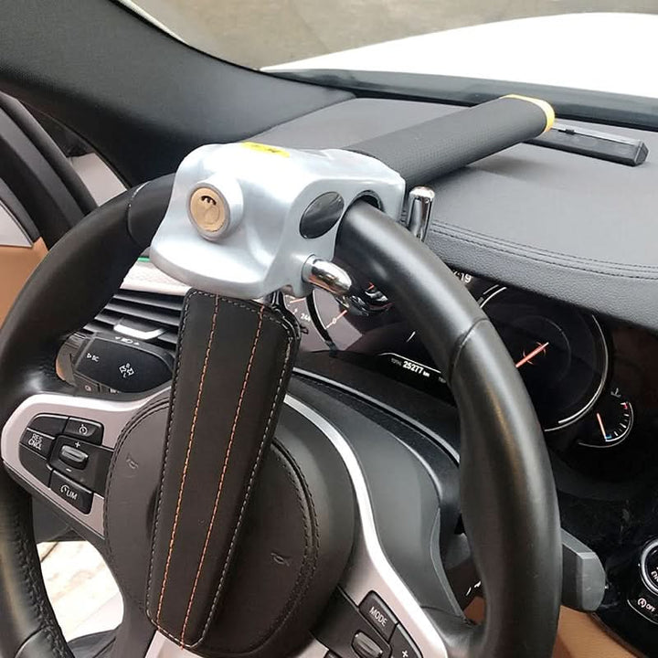 Premium anti-theft device: heavy-duty car steering wheel lock for ultimate vehicle security.