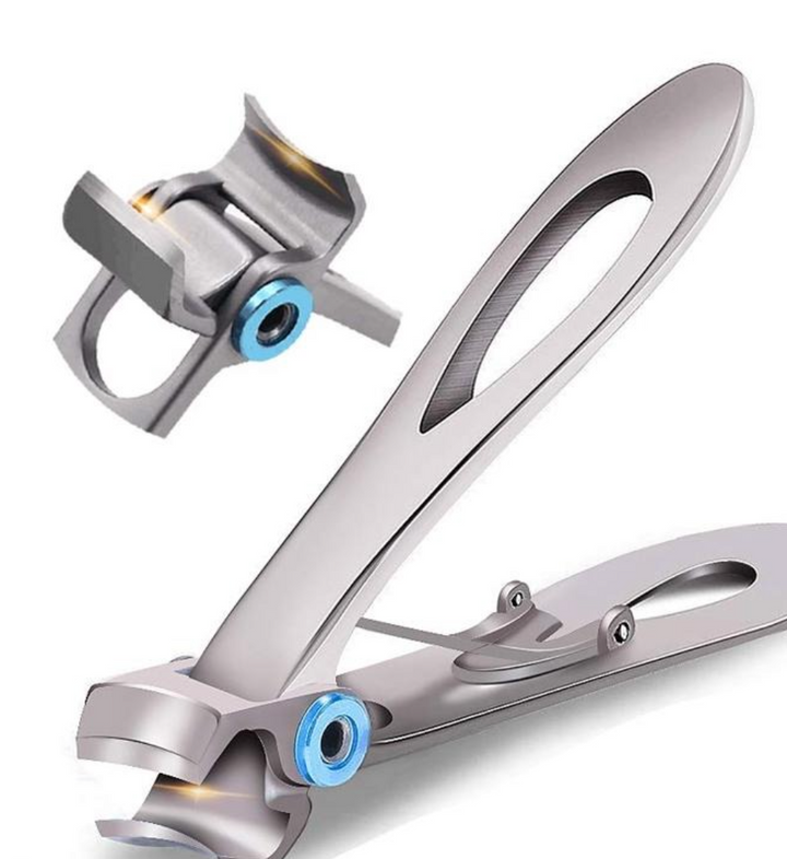 Heavy-duty cast steel nail clippers for thick and ingrown toenails, ensuring precise foot care.