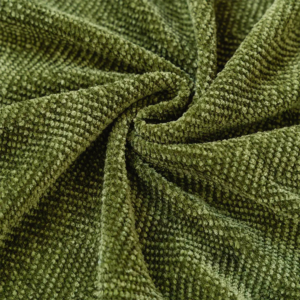 Elegant herringbone chenille furniture protector, a smart update for any couch